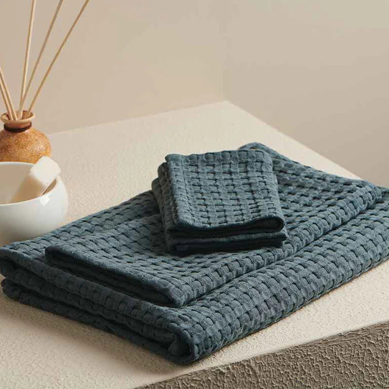 BLUEBERRY WAFFLE TOWEL (SET OF 4)