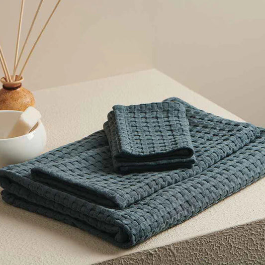 BLUEBERRY WAFFLE TOWEL (SET OF 4)
