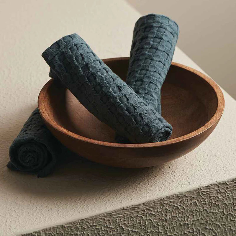 BLUEBERRY WAFFLE TOWEL (SET OF 4)