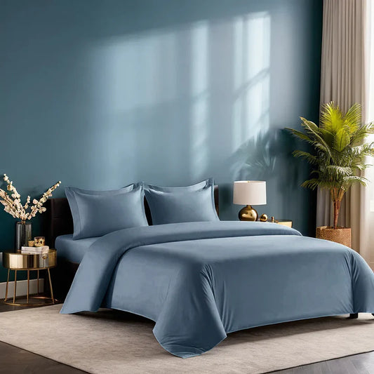OCEAN CURRENTS SOLID BEDSHEET