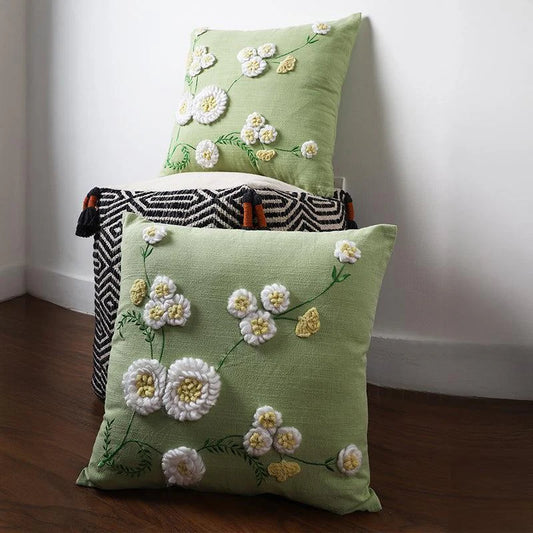 SAGE DAISIES CUSHION