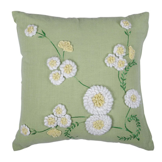 SAGE DAISIES CUSHION