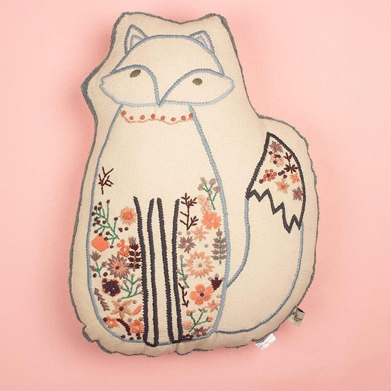 FOX AND FLOWERS CUSHION
