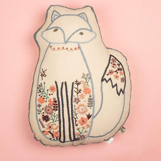FOX AND FLOWERS CUSHION