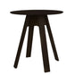 In Ash Charcoal, the Alpine, a wooden high round bar table you can buy online at Sukham Home, a sustainable furniture, kitchen & dining and home decor store in Kolkata, India