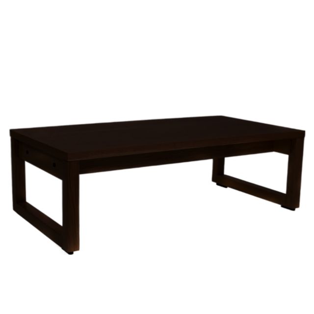 Against a white background, the Ash Charcoal Core Centre Table, a wooden coffee and centre table you can buy online at Sukham Home, a sustainable furniture, kitchen & dining and home decor store in Kolkata, India