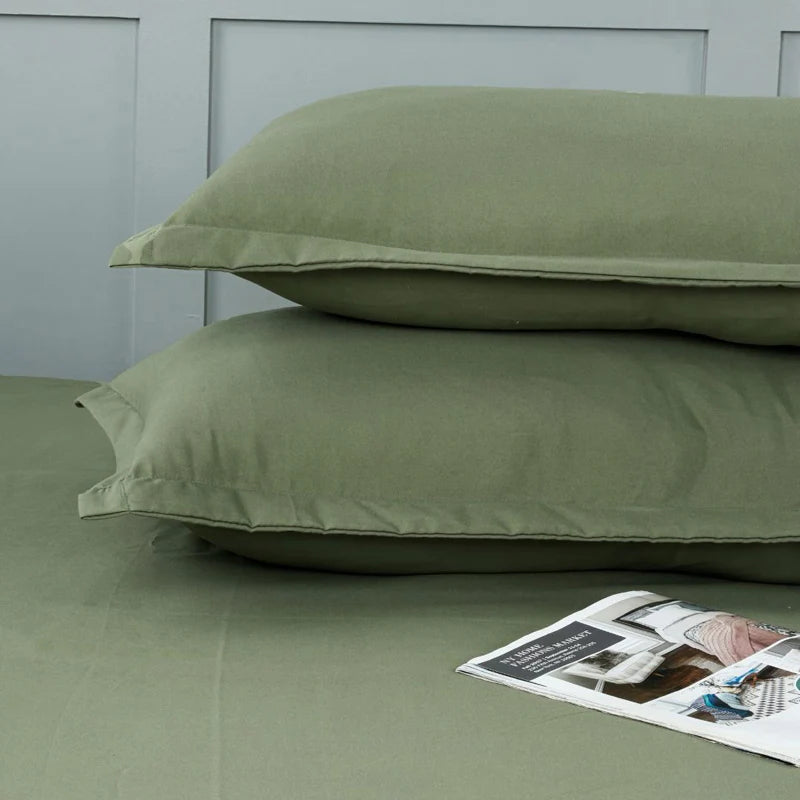 OLIVE YOU SOLID BEDSHEET