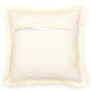 Back of the Legally Blonde Cushion, a square accent pillow with warm distressed pattern you can buy online at Sukham Home, a sustainable furniture, kitchen & dining and home decor store in Kolkata, India.