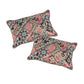 A pair of  the Mandala Art Cushion rectangle multi-colour accent pillow against a white background, you can buy online at Sukham Home, a sustainable furniture, kitchen & dining and home decor store in Kolkata, India.