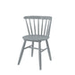 Against a white background, front view of the Oak Dove Perch Chair, a solid wood Windsor dining seat you can buy online at Sukham Home, a sustainable furniture and home decor store in Kolkata, India