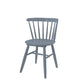 Against a white background, front view of the Oak Stormy Perch Chair, a solid wood Windsor dining seat you can buy online at Sukham Home, a sustainable furniture and home decor store in Kolkata, India