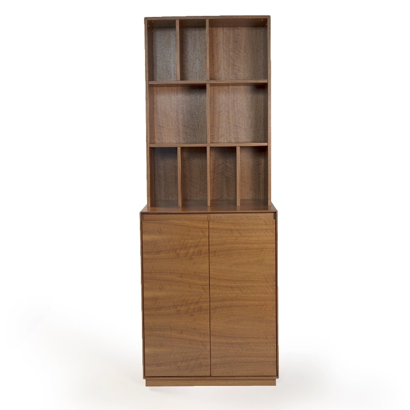 Against a white background, the Oak Antique Arry Dining Cabinet, a wooden crockery and storage solution you can buy online at Sukham Home, a sustainable furniture, kitchen & dining and home decor store in Kolkata, India