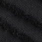 Close up of the tufted texture and weaving on the Black Tufted Throw with Cushion Cover you can buy online at Sukham Home, a sustainable furniture, kitchen & dining and home decor store in Kolkata, India
