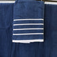 Close up of hand towel of the Blue Oh-So-Soft, a set of 6 navy towels you can buy online at Sukham Home, a sustainable furniture, kitchen & dining and home decor store in Kolkata, India