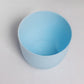 Single blue Verona, a round colourful indoor planter made from plastic that you can buy online at Sukham Home, a sustainable furniture, gardening and home decor store in Kolkata, India