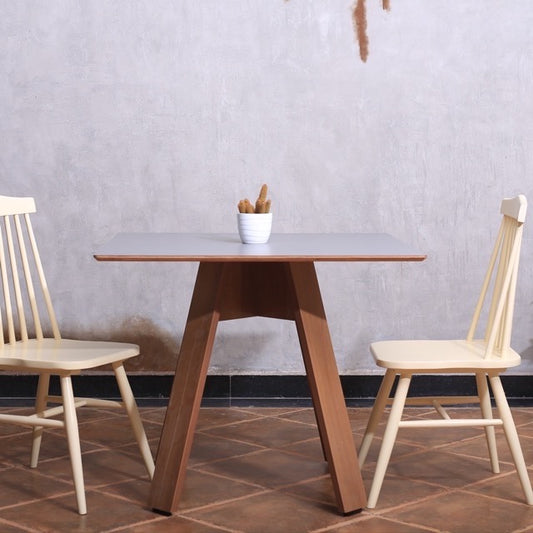Used in a room with the String Chairs, the Como, a wooden square table you can buy online at Sukham Home, a sustainable furniture, kitchen & dining and home decor store in Kolkata, India