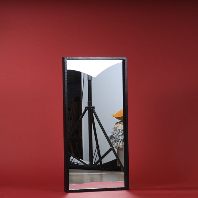 Long Ash Charcoal Echo, a mirror framed by solid wood that you can buy online at Sukham Home, a sustainable furniture, kitchen & dining and home decor store in Kolkata, India