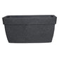 Against a white background, the Grey Stone Barca Rectangle, a rectangle stone finish plastic planter that looks like granite available at Sukham Home, a sustainable furniture, gardening and home decor store in Kolkata, India