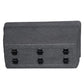 Wheels of the Grey Stone Barca Rectangle, a rectangle stone finish plastic planter that looks like granite available at Sukham Home, a sustainable furniture, gardening and home decor store in Kolkata, India