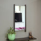The Ash Grey Muse, a long mirror framed by two parallel wood frames that you can buy online at Sukham Home, a sustainable furniture, kitchen & dining and home decor store in Kolkata, India