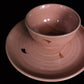 Old Rose Small Bowl and Old Rose Ganga Quarter Plate, a pink and 24-karat gold ceramic small plate you can buy online at Sukham Home, a sustainable furniture, gardening and home decor store in Kolkata, India