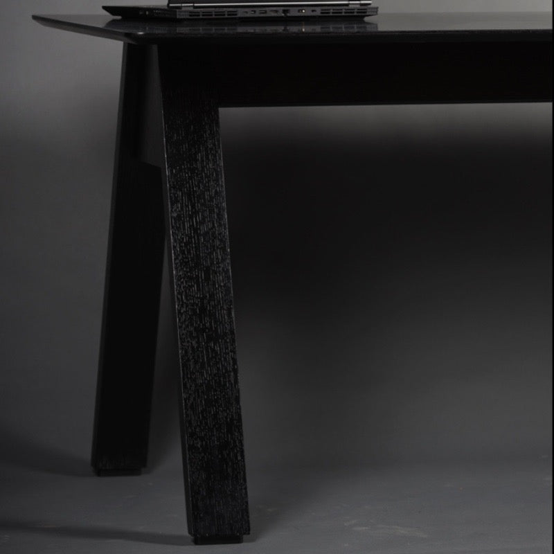 Legs of the Oslo Desk, a wooden office table you can buy online at Sukham Home, a sustainable furniture, kitchen & dining and home decor store in Kolkata, India