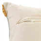Back of the Pastel Hued Abstract Cushion, a rectangle peach, blue, white and yellow accent pillow available at Sukham Home, a sustainable furniture, kitchen & dining and home decor store in Kolkata, India