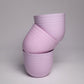 Stack of three pink Verona, a round colourful indoor planter made from plastic that you can buy online at Sukham Home, a sustainable furniture, gardening and home decor store in Kolkata, India