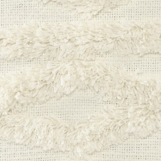 Close up of the tufting pattern of the White Diamond Tufted Cushion, a square ivory accent pillow available at Sukham Home, a sustainable furniture, kitchen & dining and home decor store in Kolkata, India