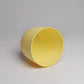 Internal view of yellow Verona, a round colourful indoor planter made from plastic that you can buy online at Sukham Home, a sustainable furniture, gardening and home decor store in Kolkata, India