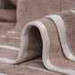 Border close up of the Beige Oh-So-Soft, a set of 6 brown towels, you can buy online at Sukham Home, a sustainable furniture, kitchen & dining and home decor store in Kolkata, India
