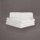 Face towels from the White Silly-Cuddly, a set of 8 white floral towels you can buy online at Sukham Home, a sustainable furniture, kitchen & dining and home decor store in Kolkata, India